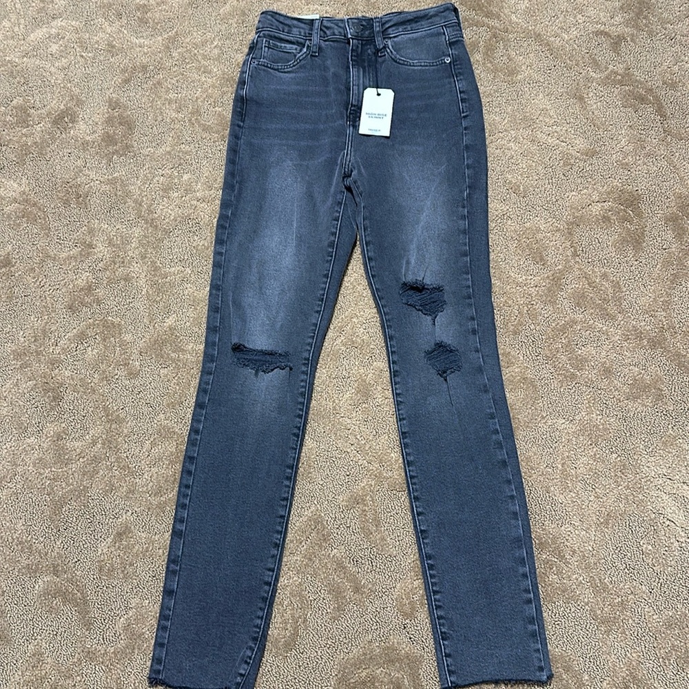 back high rise jeans